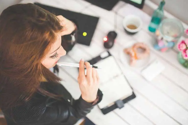 Woman doing mental exercises to improve her memory